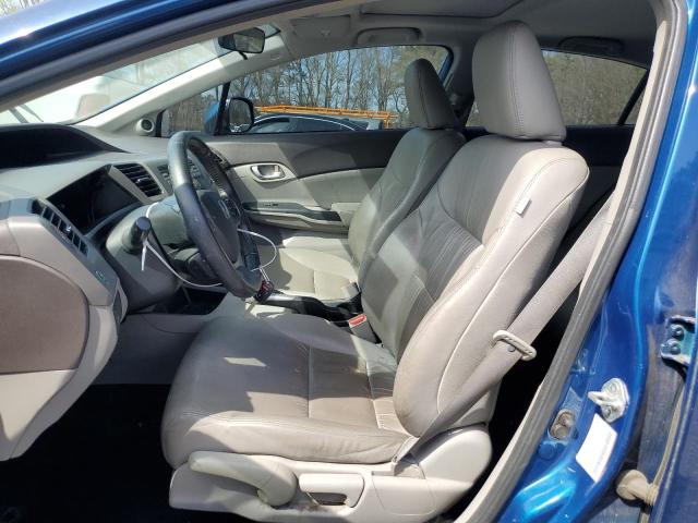 19XFB2F91CE328691 - 2012 HONDA CIVIC EXL ლურჯი ფოტო 7