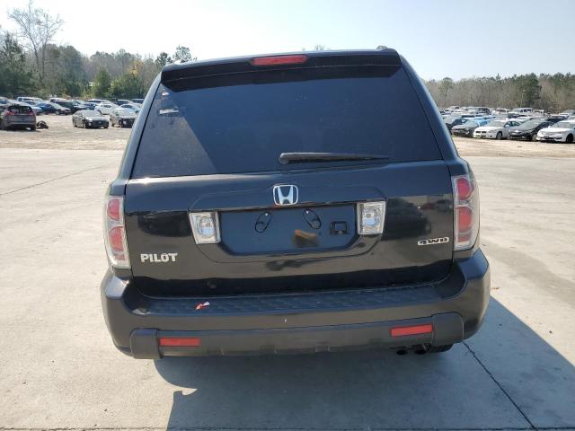 5FNYF18777B026521 - 2007 HONDA PILOT EXL BLACK photo 6