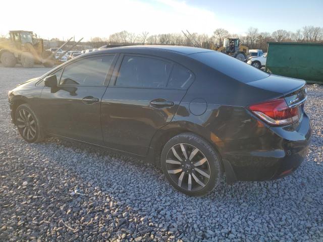 2HGFB2F91EH527281 - 2014 HONDA CIVIC EXL BROWN photo 2