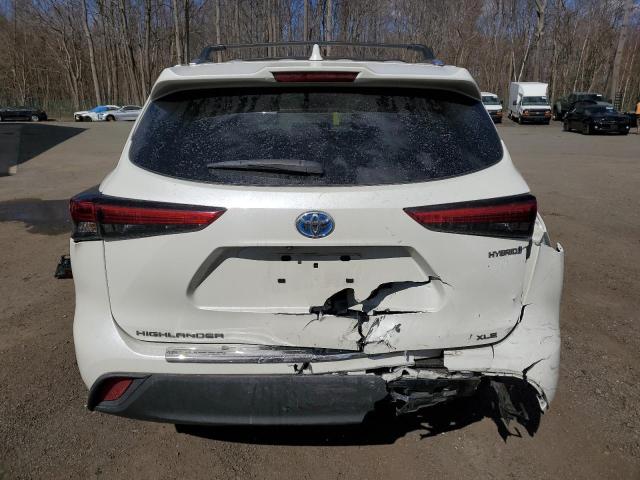 5TDGBRCH0LS509246 - 2020 TOYOTA HIGHLANDER HYBRID XLE SILVER photo 6