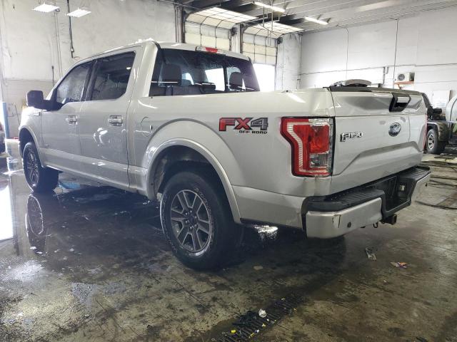 1FTEW1EG9GKG00045 - 2016 FORD F150 SUPERCREW SILVER photo 2