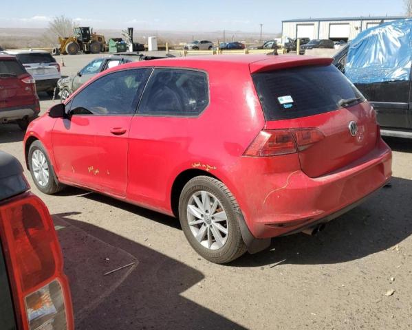 3VW817AU9FM097776 - 2015 VOLKSWAGEN GOLF RED photo 2