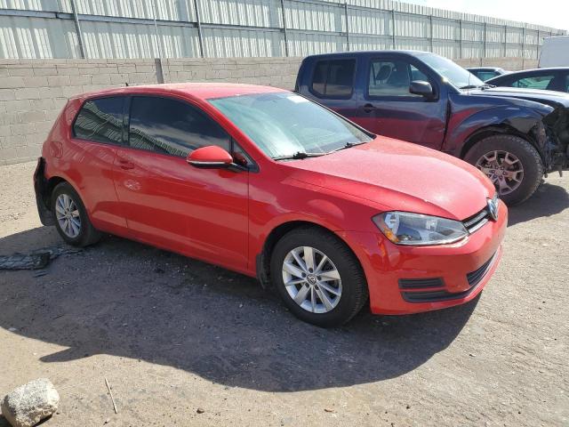 3VW817AU9FM097776 - 2015 VOLKSWAGEN GOLF RED photo 4