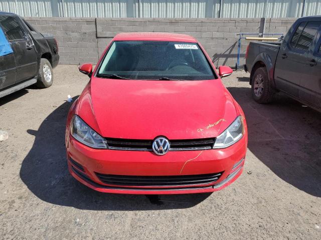 3VW817AU9FM097776 - 2015 VOLKSWAGEN GOLF RED photo 5
