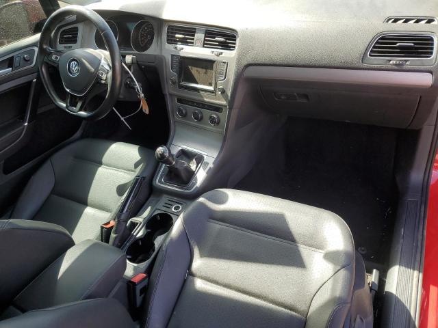 3VW817AU9FM097776 - 2015 VOLKSWAGEN GOLF RED photo 8
