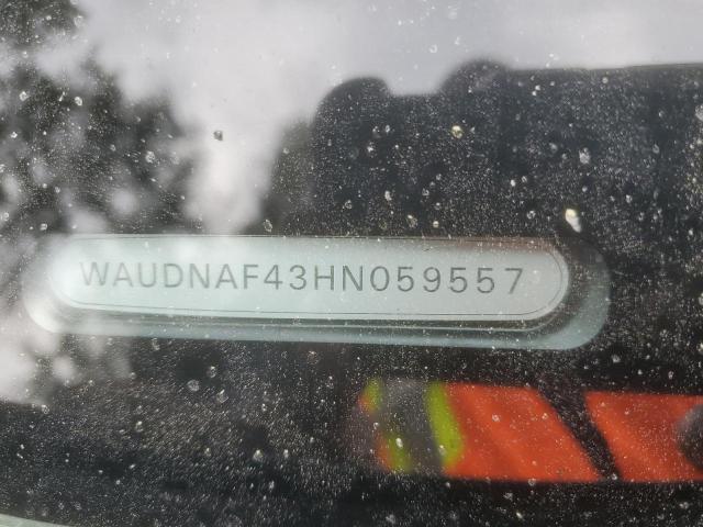WAUDNAF43HN059557 - 2017 AUDI A4 PREMIUM BLACK photo 12