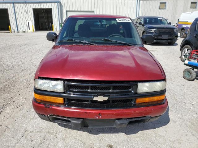 1GCCS19X9W8142077 - 1998 CHEVROLET S TRUCK S10 MAROON photo 5