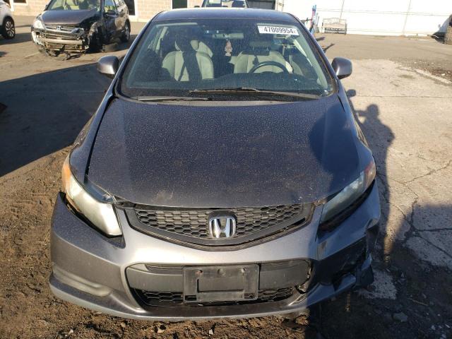 2HGFG3B51CH530446 - 2012 HONDA CIVIC LX GRAY photo 5