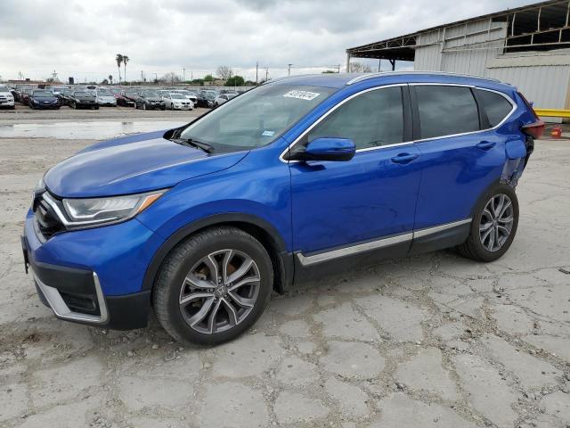 7FARW1H90ME012031 - 2021 HONDA CR-V TOURING BLUE photo 1