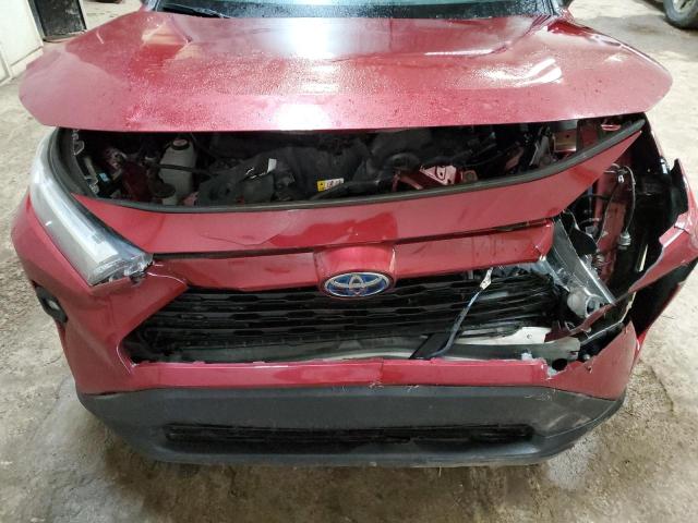 2T3B6RFV3NW037495 - 2022 TOYOTA RAV4 XLE PREMIUM BURGUNDY photo 12