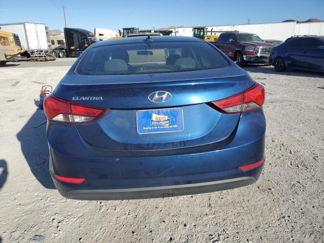 5NPDH4AE6GH764458 - 2016 HYUNDAI ELANTRA SE BLUE photo 6