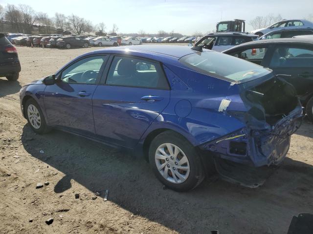 5NPLL4AG9MH014639 - 2021 HYUNDAI ELANTRA SE BLUE photo 2