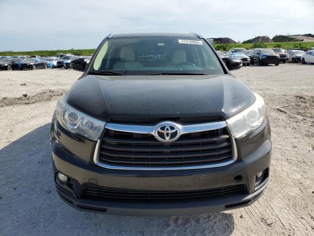 5TDKKRFH3GS133878 - 2016 TOYOTA HIGHLANDER XLE BLACK photo 5