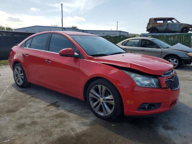 1G1PG5SB5E7414761 - 2014 CHEVROLET CRUZE LTZ RED photo 4