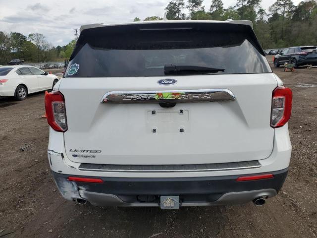 1FMSK7FH5NGB39771 - 2022 FORD EXPLORER LIMITED WHITE photo 6