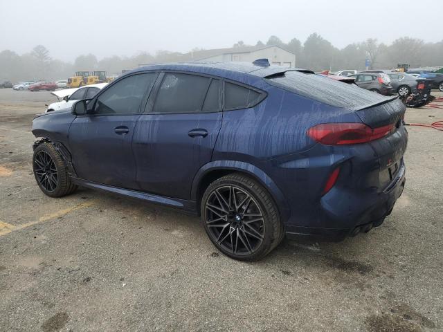 5YMCY0C04L9D67155 - 2020 BMW X6 M BLUE photo 2