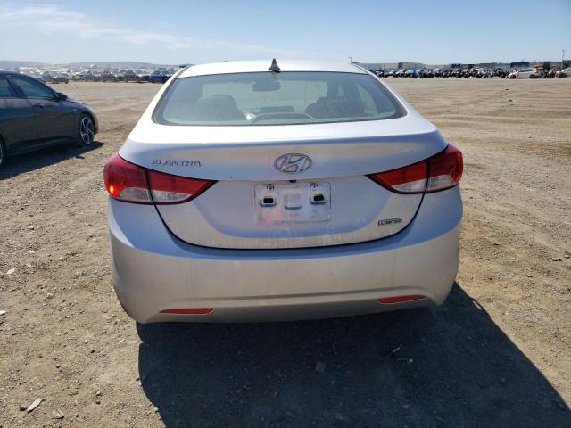 KMHDH4AE4CU418565 - 2012 HYUNDAI ELANTRA GLS SILVER photo 6