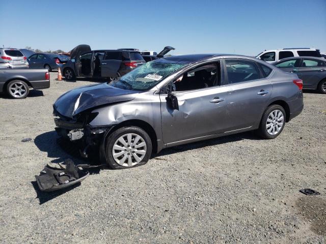 3N1AB7AP0GY242647 - 2016 NISSAN SENTRA S GRAY photo 1