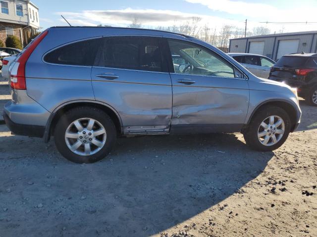 JHLRE48708C054512 - 2008 HONDA CR-V EXL BLUE photo 3