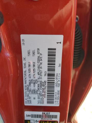 5TFRY5F17MX274905 - 2021 TOYOTA TUNDRA DOUBLE CAB SR/SR5 RED photo 12