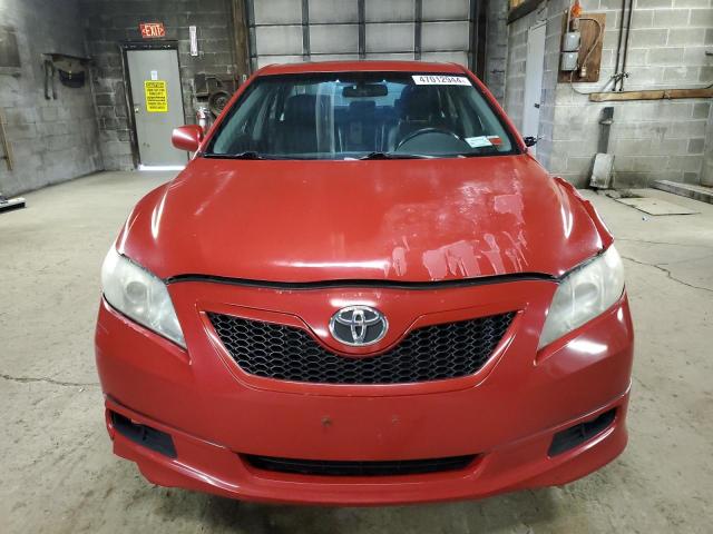 4T1BE46K87U071259 - 2007 TOYOTA CAMRY CE RED photo 5