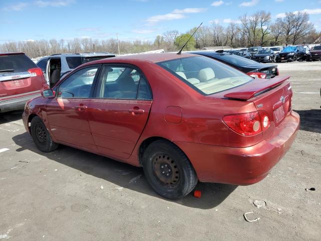 1NXBR32E55Z548452 - 2005 TOYOTA COROLLA CE BURGUNDY photo 2