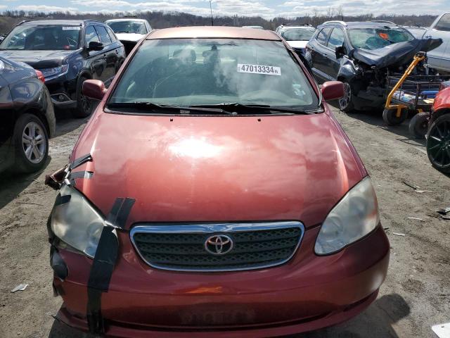 1NXBR32E55Z548452 - 2005 TOYOTA COROLLA CE BURGUNDY photo 5