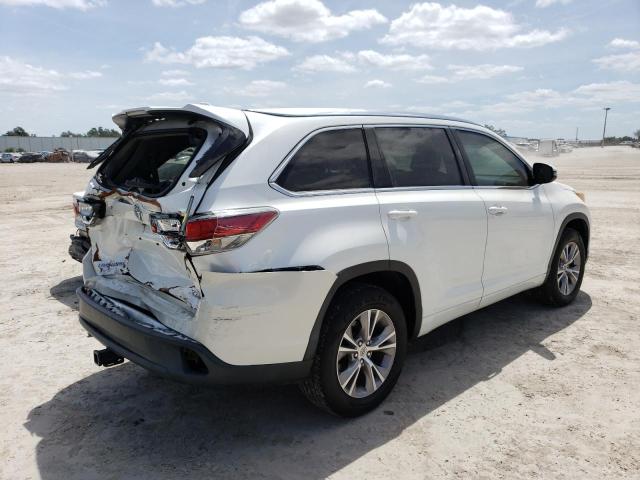 5TDKKRFHXFS103498 - 2015 TOYOTA HIGHLANDER XLE WHITE photo 3