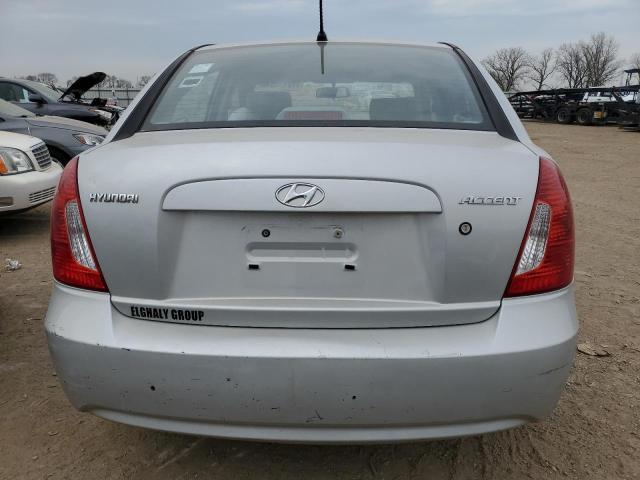 KMHCN46C09U374021 - 2009 HYUNDAI ACCENT GLS SILVER photo 6