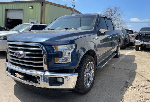 1FTEW1CF1FKD54679 - 2015 FORD F150 SUPERCREW BLUE photo 2