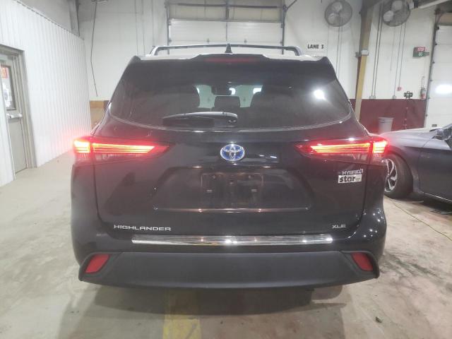 5TDKBRCH1PS574882 - 2023 TOYOTA HIGHLANDER HYBRID XLE BLACK photo 6