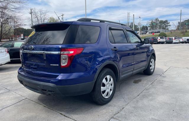 1FM5K7B82DGB42208 - 2013 FORD EXPLORER BLUE photo 4