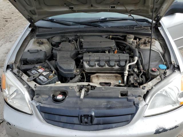 2HGES15523H626547 - 2003 HONDA CIVIC LX SILVER photo 11