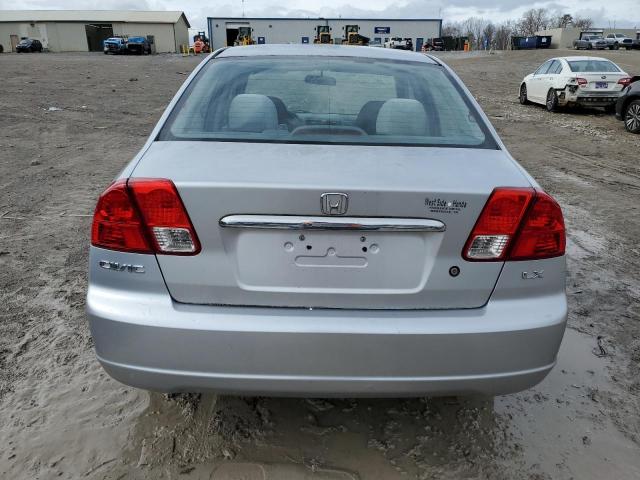 2HGES15523H626547 - 2003 HONDA CIVIC LX SILVER photo 6