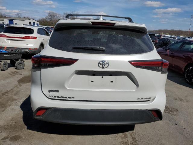 5TDHZRBHXNS189115 - 2022 TOYOTA HIGHLANDER XLE WHITE photo 6