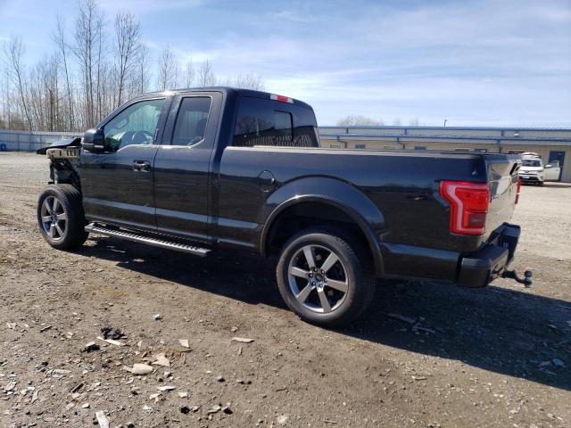 1FTFX1EF9FFB70534 - 2015 FORD F150 SUPER CAB BLACK photo 2