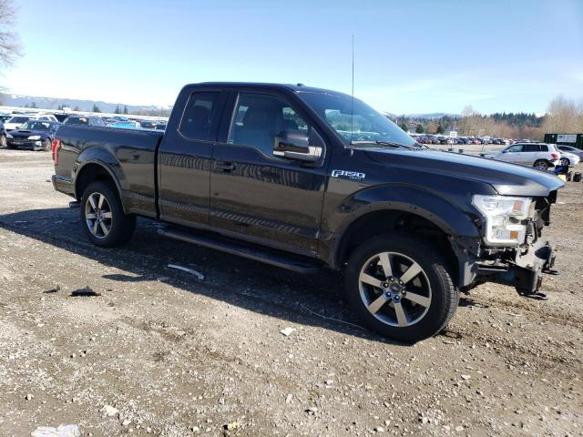 1FTFX1EF9FFB70534 - 2015 FORD F150 SUPER CAB BLACK photo 4