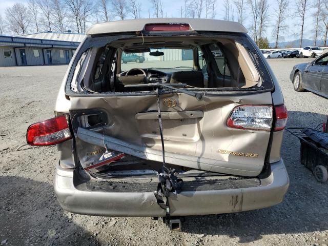 4T3ZF13C23U526941 - 2003 TOYOTA SIENNA LE TAN photo 6