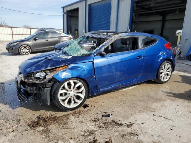 KMHTC6AD3FU243338 - 2015 HYUNDAI VELOSTER BLUE photo 1