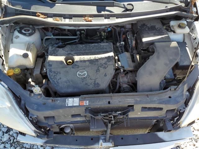 JM1CR2W30A0386596 - 2010 MAZDA 5 WHITE photo 12