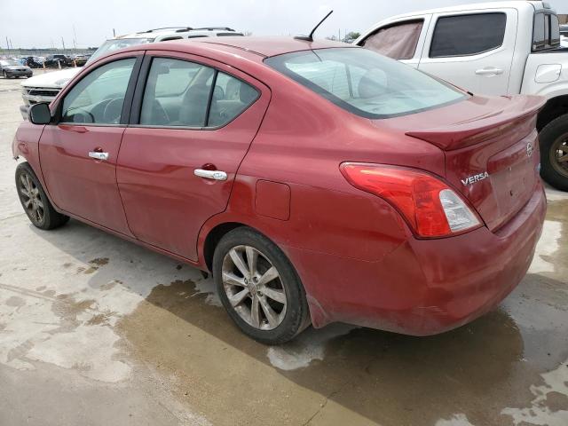 3N1CN7AP0EL801379 - 2014 NISSAN VERSA S RED photo 2