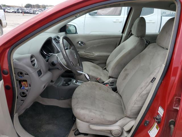 3N1CN7AP0EL801379 - 2014 NISSAN VERSA S RED photo 7