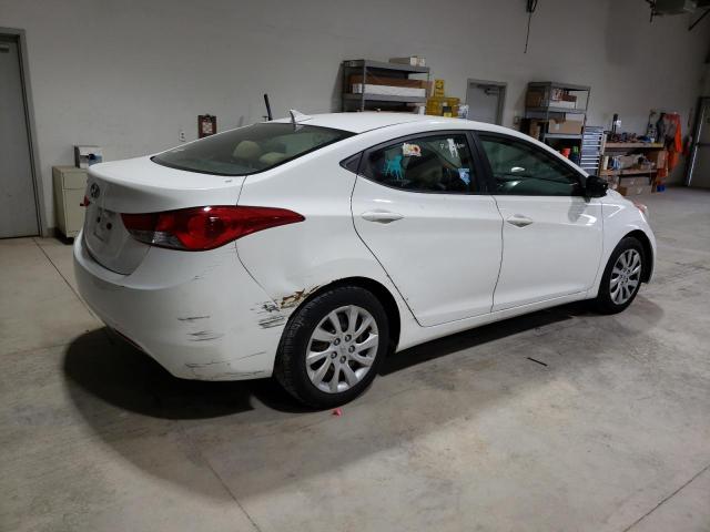 5NPDH4AE6CH122994 - 2012 HYUNDAI ELANTRA GLS WHITE photo 3