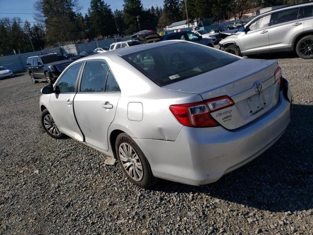 4T4BF1FK2DR303447 - 2013 TOYOTA CAMRY L SILVER photo 2