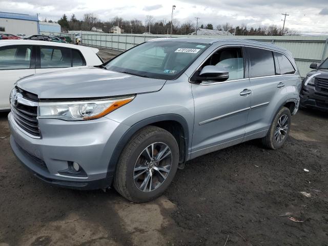 2016 TOYOTA HIGHLANDER XLE, 