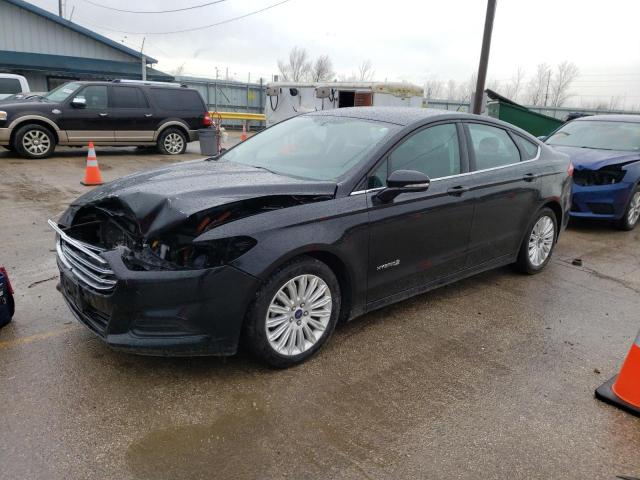 3FA6P0LU8GR176413 - 2016 FORD FUSION SE HYBRID BLACK photo 1