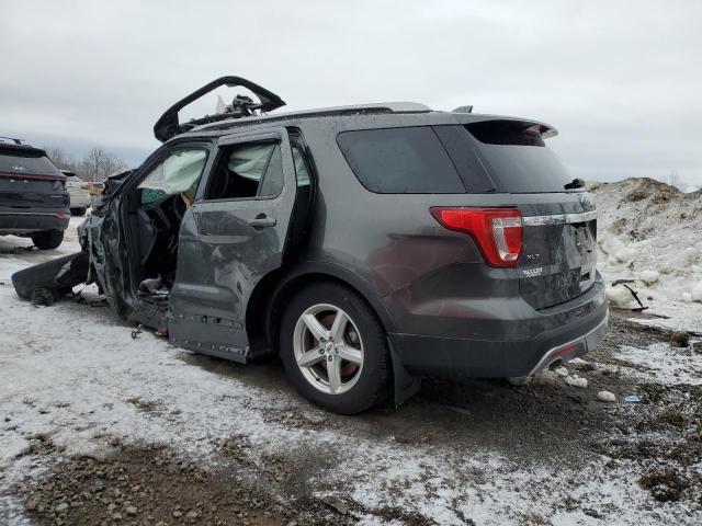 1FM5K8D85GGA50890 - 2016 FORD EXPLORER XLT BLACK photo 2