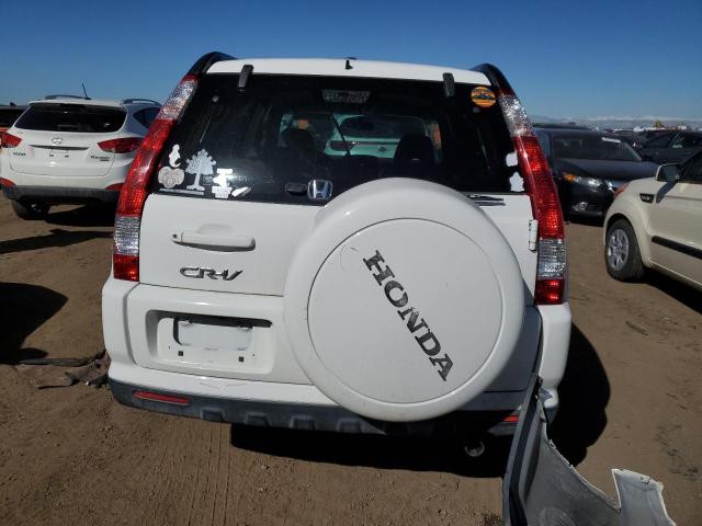 JHLRD78966C019623 - 2006 HONDA CR-V SE WHITE photo 6