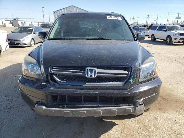 2HKYF18625H553968 - 2005 HONDA PILOT EXL BLACK photo 5