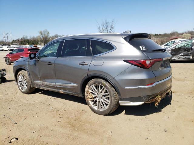 5J8YE1H84NL046085 - 2022 ACURA MDX ADVANCE GRAY photo 2